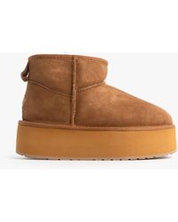 EMU - Stinger Micro Flatform Sheepskin Boot Chestnut - Lyst