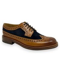 Chapman & Moore - Longwing Brogue Leather/Suede Tan/ Shoes - Lyst