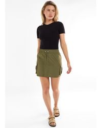 Gini London - Drawstring Parachute Mini Cargo Skirt - Lyst