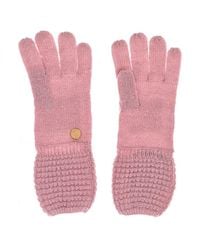 Guess - Womenss Thermal And Soft Knitted Gloves Aw6717-Wol02 - Lyst