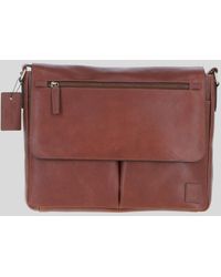 Ashwood Leather - 'Blake' Real Messenger Bag - Lyst