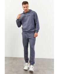 TOMMY LIFE - Oversized Hooded Sweatshirt And Pants Set - Lyst