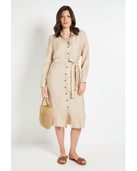 Wallis - Collared Button Through Shirt Dress - Lyst