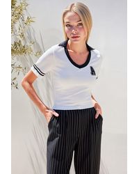 Bigdart - Embroidered Polo Shirt With Textured Knit - Lyst