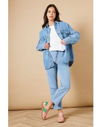 Oasis - Anjali Faux Suede Contrast Stripe Lace Up Trainers - Lyst