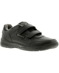 Gola - Belmont Touch Fastening Wide Fit Leather Trainers - Lyst