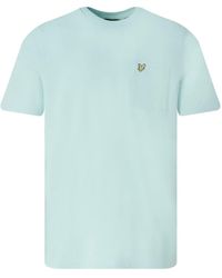 Lyle & Scott - T-Shirt Mit Tasche Auf Der Brust, Mintgrun - Lyst