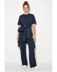 Bianco Lucci - Crew Neck T-Shirt And Pants Two-Piece Set - Lyst