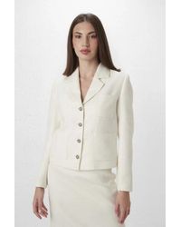 GUSTO - Tweed Blazer With Pockets - Lyst