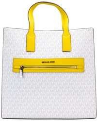 Michael Kors - Kenly Large Signature Citrus Pvc North South Tote Computer Handbag - Lyst