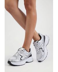 Boohoo - Contrast Stripe Chunky Trainers - Lyst