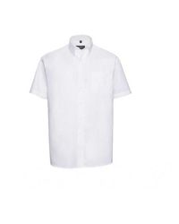 Russell - Collection Short Sleeve Easy Care Tailored Oxford Shirt - Lyst