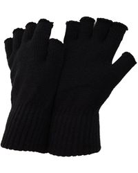floso - Vingerloze Winterhandschoenen (zwart) - Lyst
