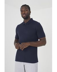 Brave Soul - Dark 'Karo' Short Sleeve Polo Shirt - Lyst