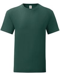 Fruit Of The Loom - Iconic T-Shirt (Pack Of 5) (Forest) - Lyst