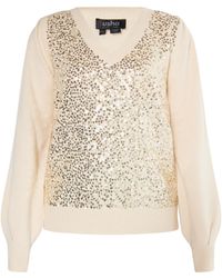 Usha - Gebreide Trui Cr - Lyst