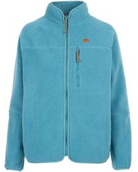 Trespass - Ladies Quake Leather Trim Fleece Jacket (Storm) - Lyst