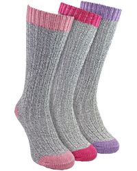 Sock Snob - 3 Pairs Extra Long Warm Wool Ladies Socks - Lyst