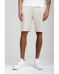 Nines - Soft Jersey Shorts With Middle Seam And Drawstring Waist - Lyst