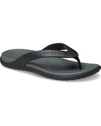 Crocs™ - Coast Polyurethane /Slate Flip Flops Pu - Lyst