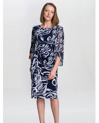 Gina Bacconi - Iga Abstract Print Dress - Lyst