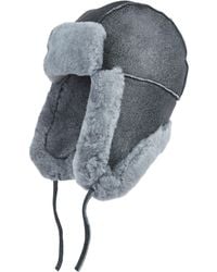 Infinity Leather - Raf Aviator Suede Sheepskin B-55 Trapper Hat Winter Warm Navigator Hat - Lyst
