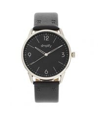 Simplify - The 6300 Leather-Band Watch - Lyst