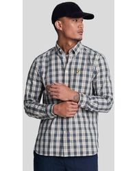 Lyle & Scott - Washed Check Poplin Shirt - Lyst