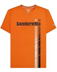 Lambretta - Ss25 Racing Stripe Big & Tall T-Shirt Cotton - Lyst