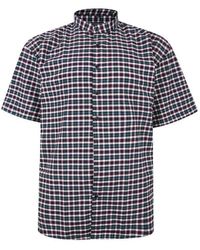 Fitzgerald London - Fitz Gerald Big Size Casual Short Sleeve Cotton Checked King - Lyst