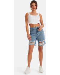 Urban Bliss - Chief Ripped Bermuda Shorts - Lyst