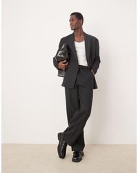 ASOS - Wide Leg Suit Trousers - Lyst
