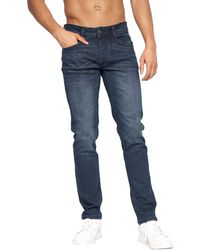 Crosshatch - Malcolm Slim Jeans (Dark Wash) - Lyst