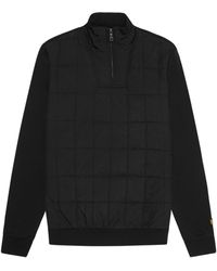Lyle & Scott - Hybrid Quilted Half-Zip Sweatshirt - Lyst