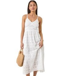 Roman - Petite Broderie Strappy Maxi Dress - Lyst