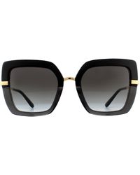 Dolce & Gabbana - Sunglasses Dg4373 32468G Top On Transparent Gradient Metal - Lyst