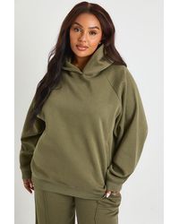 Boohoo - Plus Core Basic Raglan Seam Oversized Hoodie - Lyst