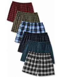 Kruze By Enzo - 6 Pack Woven Boxers Assorted - Lyst