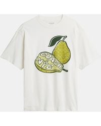 COACH - Pear Relaxed T-Shirt - Lyst