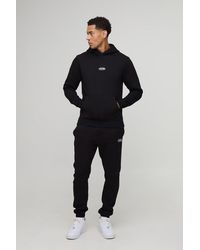 BoohooMAN - Slim Fit Sport Hooded Tracksuit - Lyst