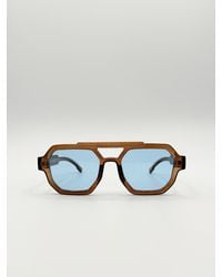 SVNX - Angular Navigator Style Sunglasses - Lyst