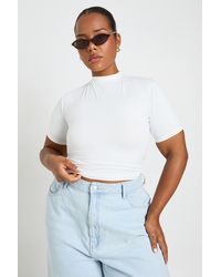Boohoo - Plus Second Skin Crew Neck Everyday Tee - Lyst