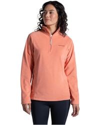 Craghoppers - Ladies Nation Trust Miska Half Zip Fleece Top (Spiced Apricot) - Lyst