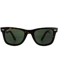 Ray-Ban - Sunglasses Wayfarer 2140 902 Tortoise G-15 Medium 50Mm - Lyst