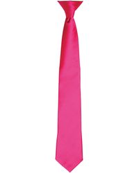 PREMIER - Colours Satin Clip Tie (Hot) - Lyst