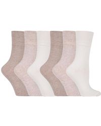 IOMI - Ladies 6 Pack Non Elastic Diabetic Socks With Hand Linked Toe Seams - Lyst