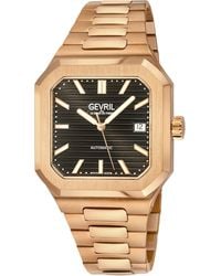 Gevril - Grand Concourse Swiss Automatic Sa100 Cotes De Geneve And Pearl Finishing Iprg Case, Dial, Bracelet Watch - Lyst