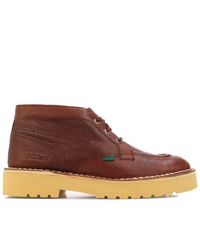 Kickers - Men's Daltrey Chukka Leather Boot In Rust - Lyst