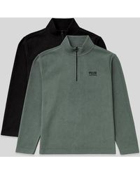 TOMMY LIFE - Half-Zip Plush Sweatshirt - Lyst
