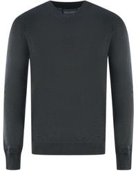 Lyle & Scott - Schwarzer Golf Pullover Mit V-Ausschnitt - Lyst